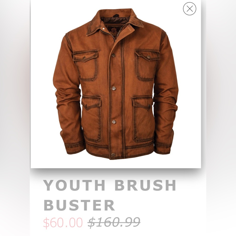 STS Ranchwear Brushbuster Jacket Sz M NEW